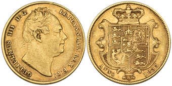 g William IV, sovereign, 1833, good fine Estimate: 800 - 1000 GBP