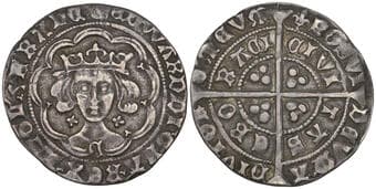 Edward IV (First reign, 1461-70), Light Coinage (from 1464/5), groat, York mint, type VII, m.m. crown/lis, E on breast,...