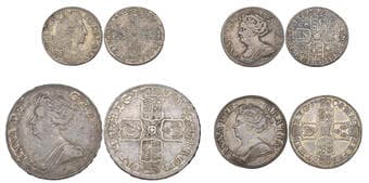 William III, sixpence, 1698, rev., plain in angles (E.S.C. 1574; S. 3538), haymarked and with a die flaw, extremely...