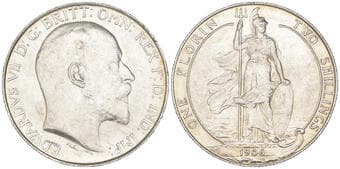 Edward VII, florin, 1906, mint state, with much original mint bloom Estimate: 180 - 220 GBP