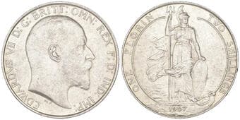 Edward VII, florin, 1907, extremely fine to good extremely fine Estimate: 120 - 150 GBP