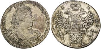 Russia, Anna, rouble, 1733, extremely fine Estimate: 400 - 600 GBP