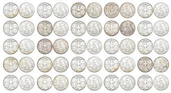 Greece, Paul I (1947-1965), 30 drachmas (25), 1963, silver (.835), Paris mint (KM 86; Karamitsos 204), mixed grades...