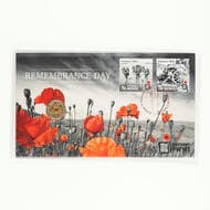Elizabeth II, Remembrance Day , Two Dollars, 2015, UNC 2015 Impressions Issue 20a, #0693/1111, Remembrance Day...