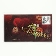 Elizabeth II, Remembrance Day Armistice, Two Dollars, 2018- C, UNC 2018 Impressions Issue 11a, with gold foil...