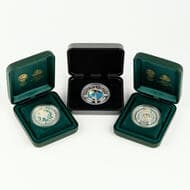 Elizabeth II, RAM / Perth Mint, One Dollar - Five Dollars, 2000, UNC - FDC Sydney 2000 Olympic coin collection, .999,...