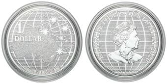 Elizabeth II, RAM - Beneath the Southern Skies, One Dollar, 2021, UNC - FDC 1oz silver 99.99% brilliant uncirculated...
