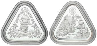 Elizabeth II, RAM - Shipwreck Series, Zeewijk 1727, One Dollar, 2021, UNC - FDC 1oz silver 99.99% uncirculated...