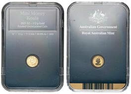 Elizabeth II, RAM - Mini Money Koala, Two Dollars, 2021, UNC - FDC 1/2g gold 99.99% frosted uncirculated two...