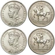 George V, Florin, 1934-5, aUNC Very lightly handled, lustrous and clean apart from a small rim knock, deeper contact...