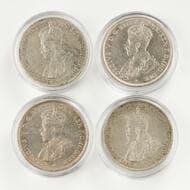 George V, Florin, 1934 - 1936, aVF - aEF 1934 (2) about very fine & good very fine, 1935 good very fine & 1936 about...