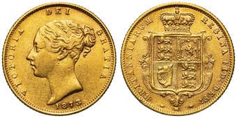 Victoria, Half Sovereign, 1873-M, gVF Reverse showing flashes of mint lustre, moderately handled with some small rim...