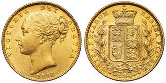 Victoria, Sovereign, 1879-S, gEF Some obverse contact marks otherwise nearly uncirculated. Estimate: 1500 - 2000 AUD