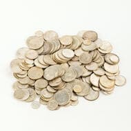 George VI - Elizabeth II, Threepence - Florin , 1938 - 1945 Approximately 1kg of lustrous Threepences, Sixpences,...