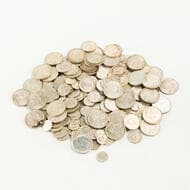 George VI - Elizabeth II, Threepence - Florin , 1938 - 1945 Approximately 1kg of lustrous Threepences, Sixpences,...