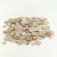 George VI - Elizabeth II, Threepence - Florin , 1946 - 1964 Threepence - florin (approx 1000g), mostly nearly...