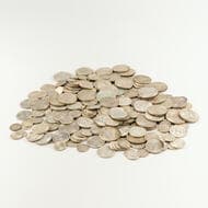 George VI - Elizabeth II, Threepence - Florin , 1946 - 1964 Threepence - florin (approx 1000g), mostly nearly...
