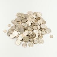 George VI - Elizabeth II, Threepence - Florin , 1946 - 1964 Threepence - florin (approx 1000g), mostly nearly...