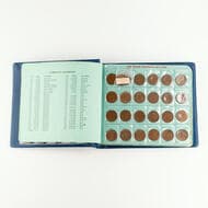 Edward VII - Elizabeth II, Halfpenny - Florin, 1910 - 1964, G - aUNC Blue Hendo album with near complete pre-decimal...