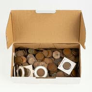 Unsorted Bulk Lot, Halfpenny - Penny Circulated penny & halfpenny, no key dates expected but could be some types and...