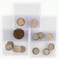 George V - George VI, Penny - Sixpence, 1911 - 1947, aF - EF Small group of circulated pre-decimal issues including,...