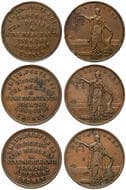 A.248 & A.248g - Smith, Peate & Co, Sydney, NSW, Halfpenny, 1836 (Estab), aVF - gEF Copper halfpenny (3), size 28mm,...