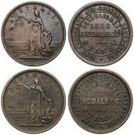 A.144a - Iredale & Co, Sydney, NSW, Penny, 1820, F - gF Obv: H of merchants above I of name, thin oval O of Co...