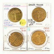 E. W. Cole - Various, C. Late 1800S, gVF - aUNC Small group including, gilt types, 31mm, 2mm, D.24, D.29 (2) & D.63,...