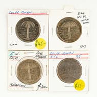 E. W. Cole - Various, C. Late 1800S, aVF - EF Small group including, white metal & nickel plated types, 31mm,...