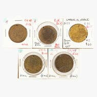 E. W. Cole - Various, C. Late 1800S, aVF - EF Small group including, gilt types, 31mm, 2mm, D.7, D.14, D.57, D.62 &...