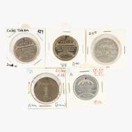 E. W. Cole - Various, C. Late 1800S, aVF - EF Small group including, aluminium, nickel plated & white types, 31mm,...