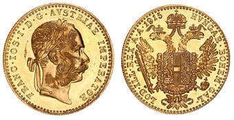 Austria, Franz Joseph, One Ducat, 1915, UNC Restrike (KM.2267). Removeable jeweller's rouge otherwise uncirculated. ...