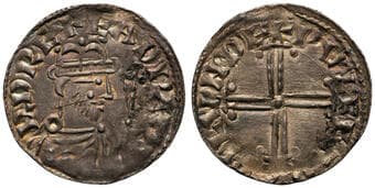 Great Britain, Edward the Confessor, Penny, (1042-1066), gVF S.1182, Hammer Cross type PVLFGER ON LVNDE (London), pin...