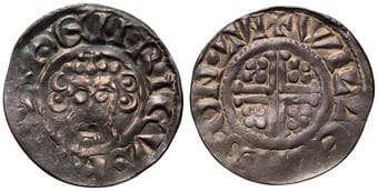 Great Britain, John, Penny, (1199-1216), gFine S.1351 5b WILLELM B ON LVN, attractively toned, good fine. Estimate:...