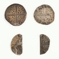 Great Britain, Edward I, Penny, (1272-1307), VF S.1395 4b with S.1409B 10ab ex Read & McCarthy collection, toned very...