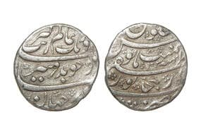 India, Mughal Empire, Aurangzeb Alamgir(c. 1658-1707CE), Silver Rupee, 11.30grms, Minted at Dar-uz-Zafar Bijapur, 4...