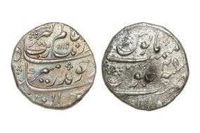 India, Mughal Empire, Aurangzeb Alamgir(c. 1658-1707CE), Silver Rupee, 11.30grms, AH1115/RY48, Minted at Sholapur,...