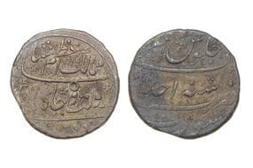 India, Mughal Empire, Azam Shah(c. 1653-1707CE), Silver Rupee, 11.30grms, AH1119/RY AHAD, Minted at Surat, Obv. Sikka...