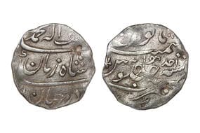 India, Mughal Empire, Muhammad Shah(c. 1719-1748CE), Silver Rupee, 10.90grms, AH 1131/RY AHAD, Badshah-i-Zaman Type,...