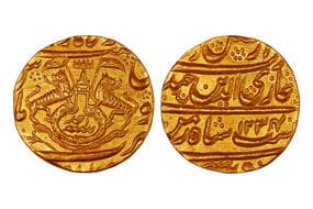 India, Awadh State, Ghazi-Ud-din-Haider, Gold Ashrafi, 10.80grms, AH1234/RY AHAD, Minted at Lucknow, An exceptionally...