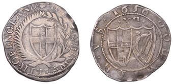 The Gary Oddie Collection of English Regal Shillings
Commonwealth (1649-1660), Shilling, 1656, mm. sun on obv. only,...
