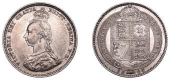 The Gary Oddie Collection of English Regal Shillings
Victoria (1837-1901), Shilling, 1888/7, 5.64g/12h (ESC 3140; S...