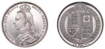 The Gary Oddie Collection of English Regal Shillings
Victoria (1837-1901), Shilling, 1892, 5.64g/12h (ESC 3147; S...