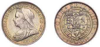 The Gary Oddie Collection of English Regal Shillings
Victoria (1837-1901), Shilling, 1900, 5.66g/12h (ESC 3165; S...