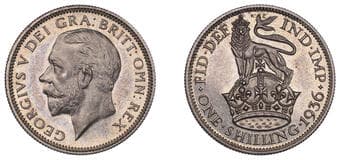 The Gary Oddie Collection of English Regal Shillings
George V (1910-1936), Proof Shilling, 1936, edge grained,...