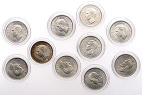 The Gary Oddie Collection of English Regal Shillings
George VI (1936-1952), Shillings (10), all English type,...