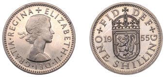 The Gary Oddie Collection of English Regal Shillings
Elizabeth II (1952-2022), Sterling issues, Proof Shilling,...