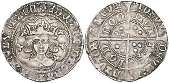 Edward IV (First reign, 1461-70), Heavy Coinage (1461-70), groat, type III, London mint, m.m. rose/rose, small trefoil...