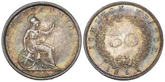 Ionian Islands, Victoria (1837-1901), 30 lepta, 1862 (KM 35; Karamitsos I.33), in NGC holder graded MS 64+ Estimate:...