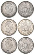 Crete, Prince George (1898-1906), 5 drachmai, 1901 (3); (KM 9; Karamitsos C. 10), fine to very fine (3) Estimate: 200...